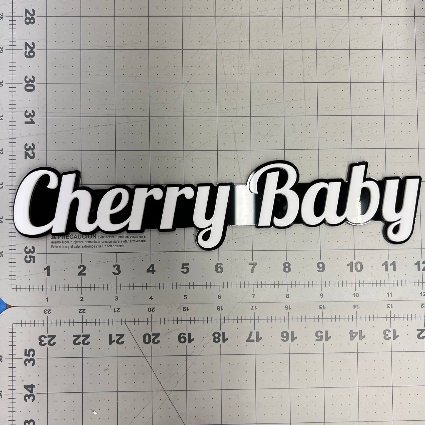 1PC CHERRY BABY Emblem – Custom 3D Multicolor Acrylic Fender & Trunk Badge
