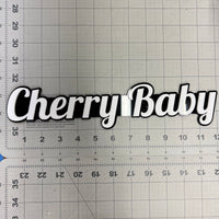 1PC CHERRY BABY Emblem – Custom 3D Multicolor Acrylic Fender & Trunk Badge