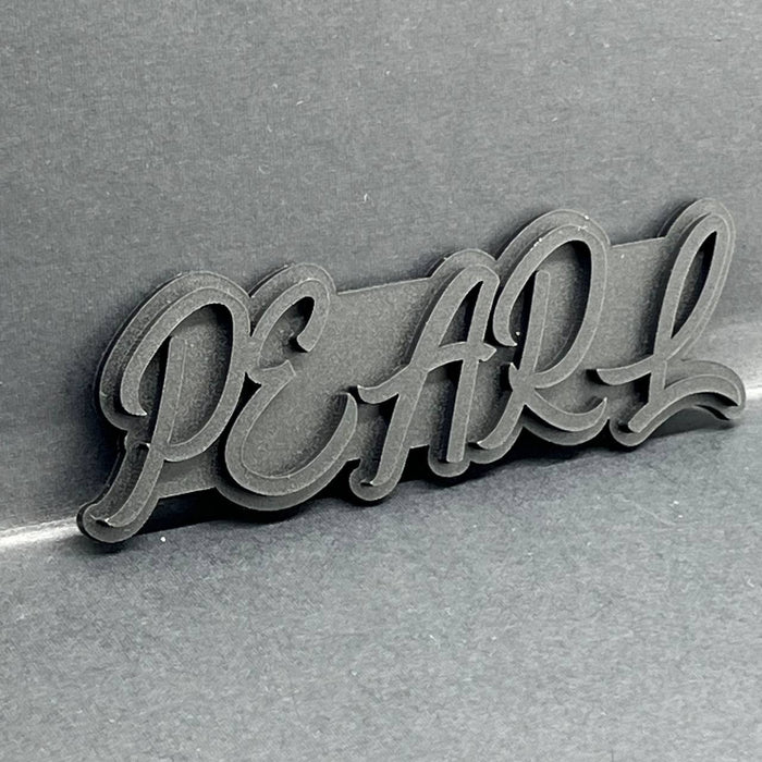 1x Pearl Emblem Custom Acrylic Multicolor Fender or Trunk Badge Decal for Cars