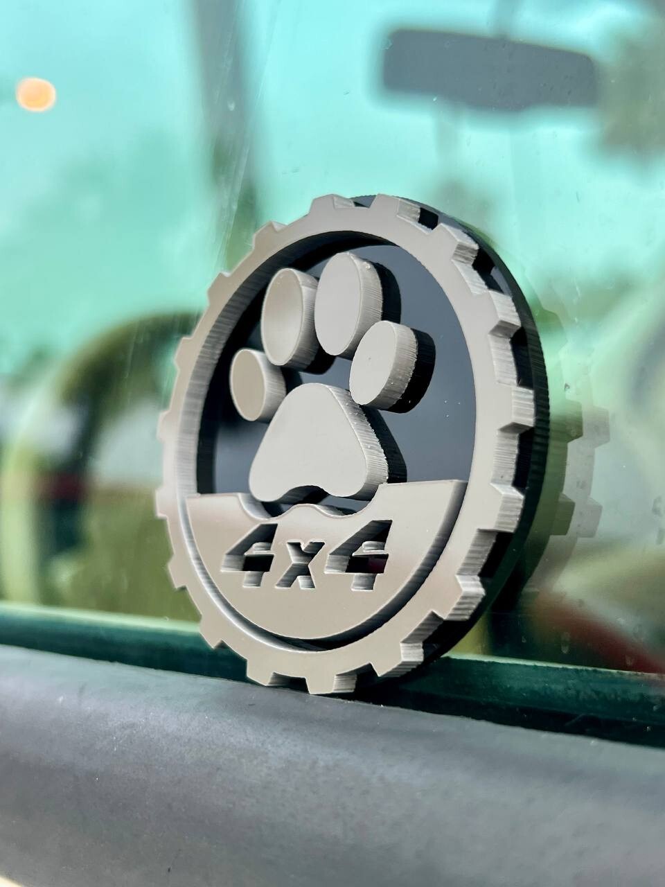 2PCS 18-24 WRANGLER JL GLADIATOR PAW FENDER EMBLEM BADGE