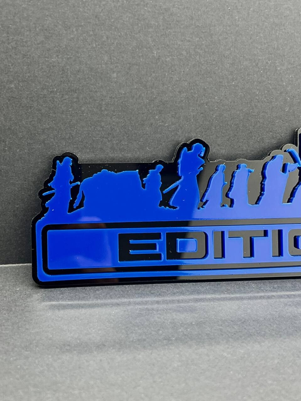 1PC LOTR Blue Edition Emblem Car Badges Badass 3D Sticker LOTR  Decal Multicolor