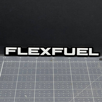 1PC FLEXFUEL Emblem – 3D Multicolor Acrylic Car Badge Decal for Fender/Trunk