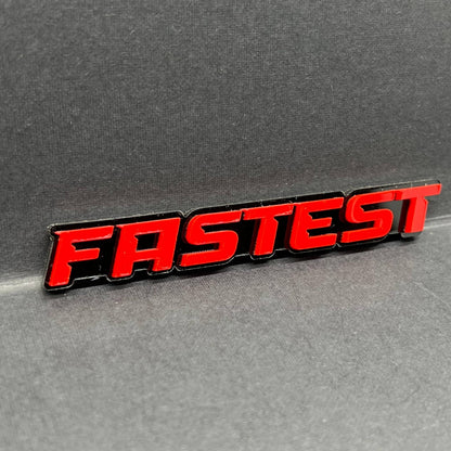 1pc FASTEST Multicolor 3D Emblem – Acrylic Fender or Trunk Car Badge