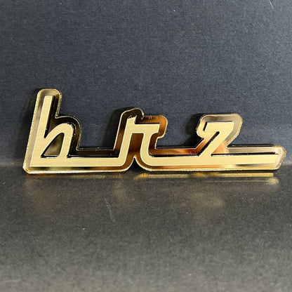 1PC BRZ Emblem – 3D Acrylic Fender or Trunk Badge for Subaru Models