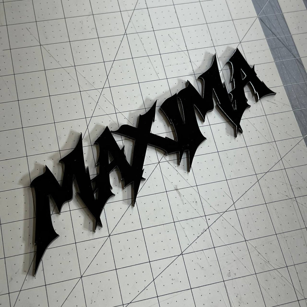 1PC MAXIMA Emblem – 3D Multicolor Acrylic Car Badge Decal Fits Nissan Maxima