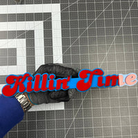 1PC KILLIN TIME Emblem – 3D Multicolor Acrylic Fender Trunk Badge Decal