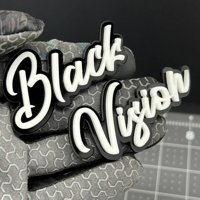 1PC Black Vision 3D Multicolor Acrylic Emblem Badge for Car SUV or Truck