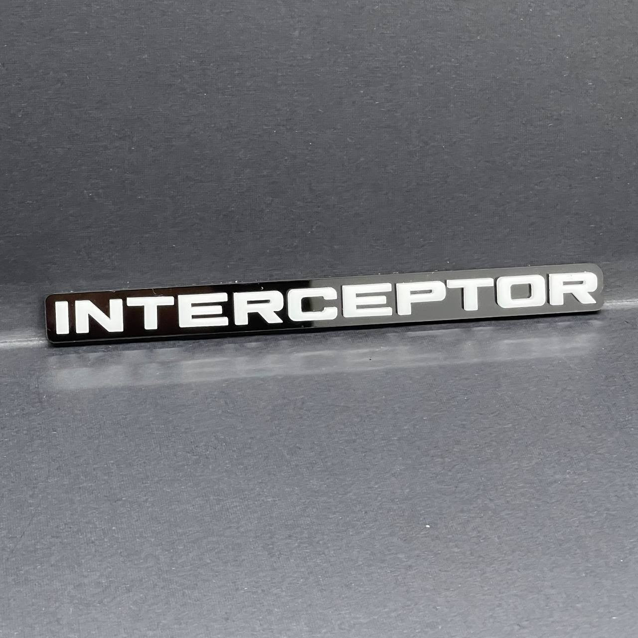 1PC INTERCEPTOR Emblem Custom Fender or Tailgate Badge for Car, SUV, or Truck