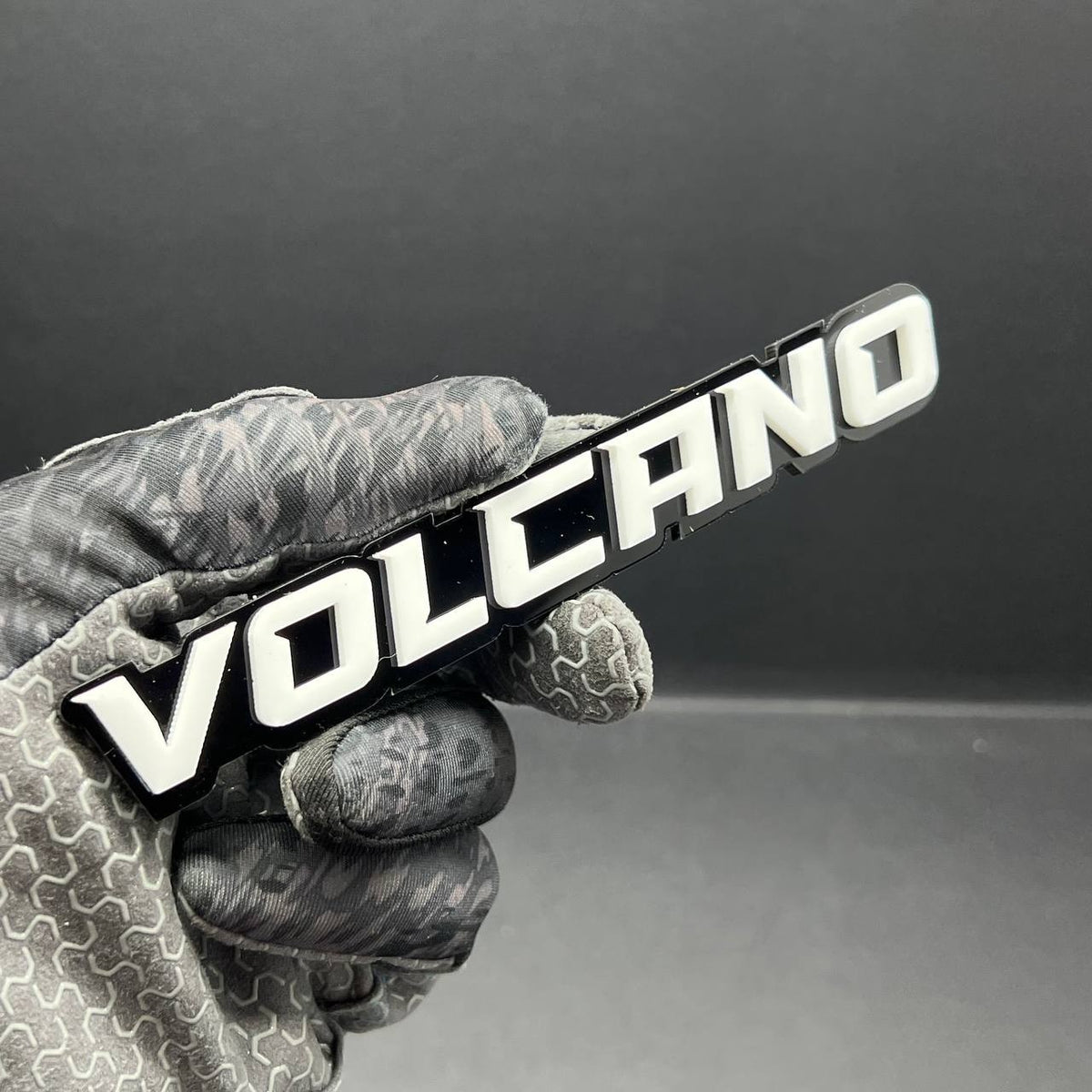 1PCS VOLCANO Emblem – 3D Multicolor Acrylic Car, Truck & SUV Badge Decal