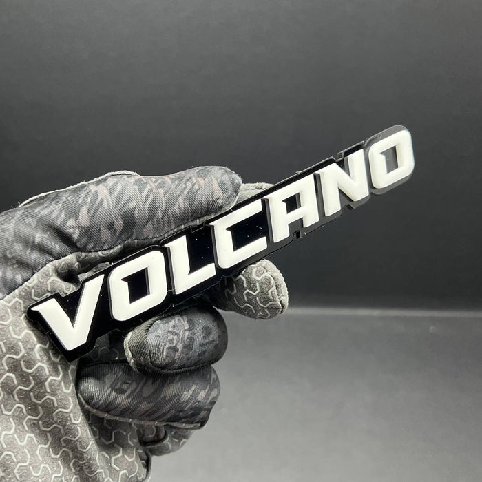 1PCS VOLCANO Emblem – 3D Multicolor Acrylic Car, Truck & SUV Badge Decal