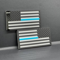 2pcs American Flag Emblem Decal Thin Blue line FENDER EMBLEM BADGE FENDER Flag