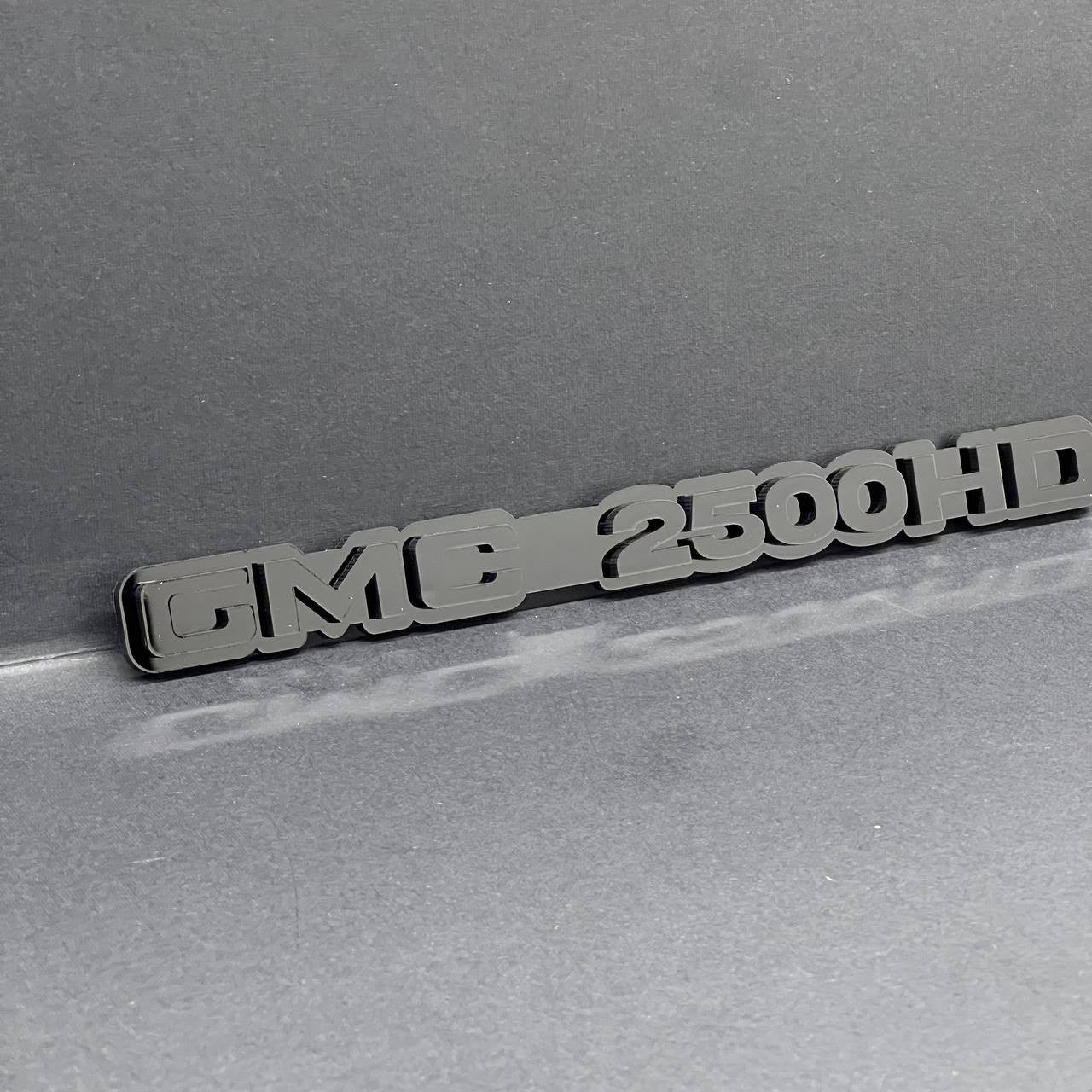 2pcs GMC 2500 HD Emblems Black on Black – Side Fender Badges GMC 2500 HD
