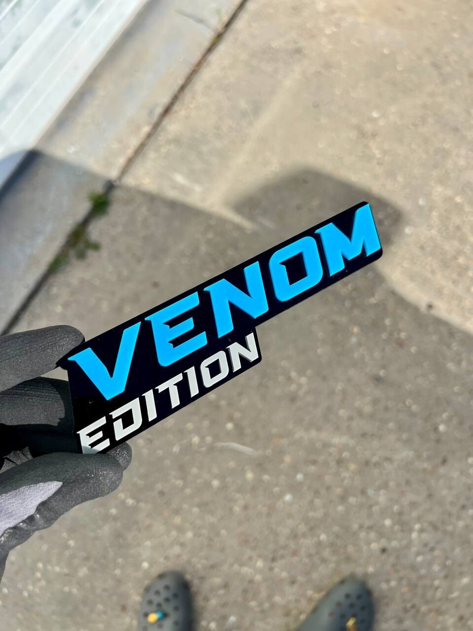 1pcs Venom Edition Emblem Car Badges Badass 3D Sticker Decal Multicolor