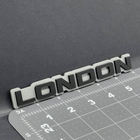 1PC LONDON Emblem – 3D Acrylic Tailgate Badge Decal for Car Truck SUV