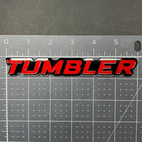1PC TUMBLER Emblem – 3D Acrylic Tailgate Badge Decal for Car, Truck, SUV