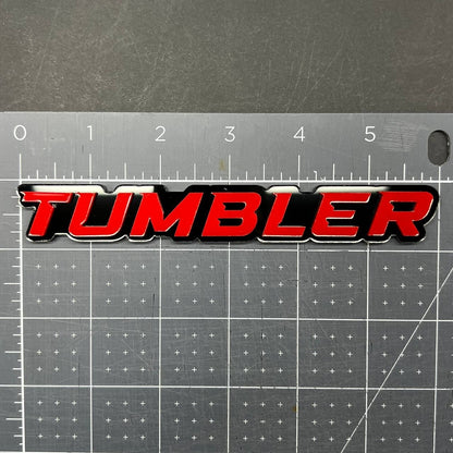1PC TUMBLER Emblem – 3D Acrylic Tailgate Badge Decal for Car, Truck, SUV