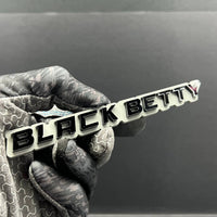 1PC Black Betty Emblem – 3D Multicolor Acrylic Fender & Trunk Car Badge