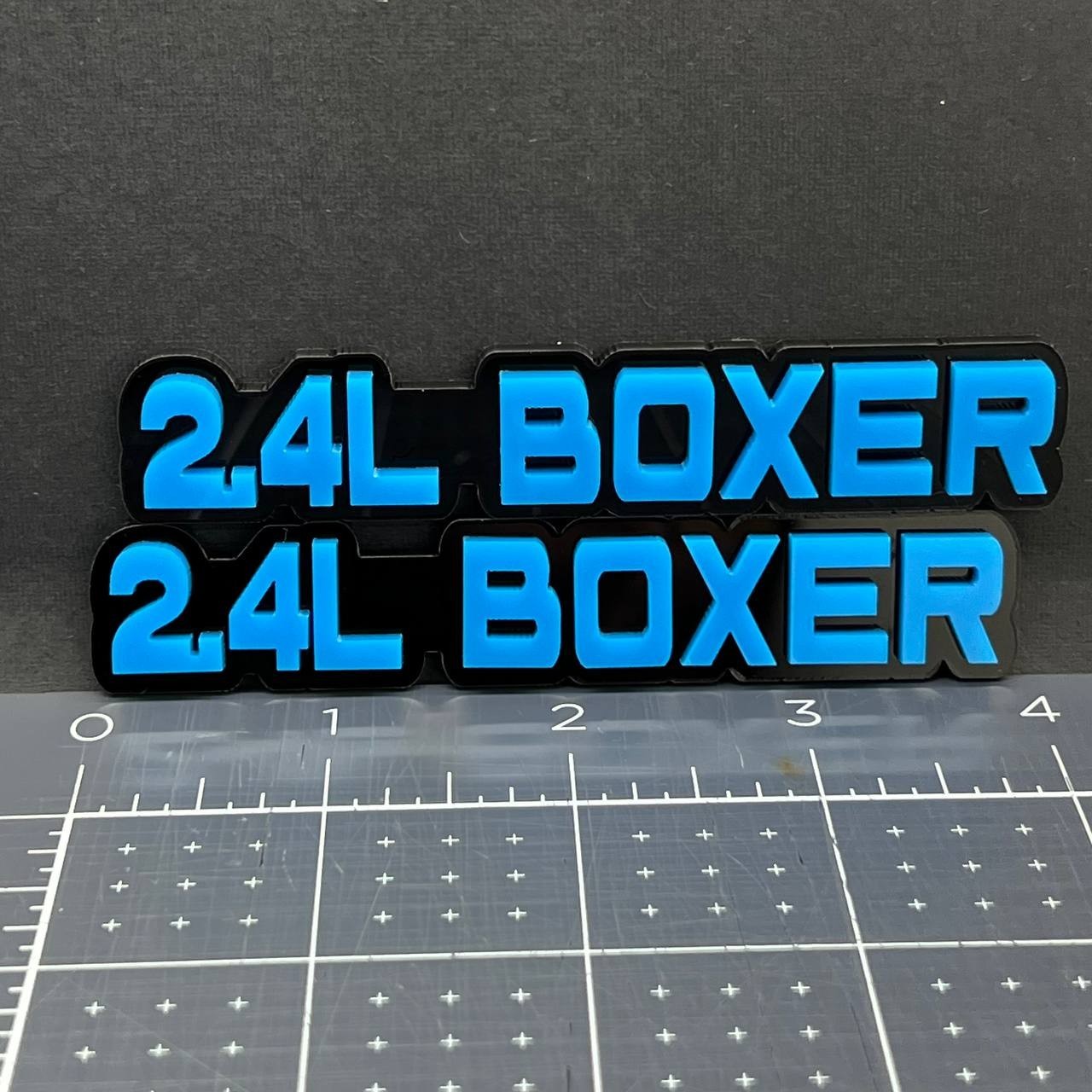 1PC 2.4L BOXER Emblem – 3D Acrylic Tailgate or Fender Badge for Truck SUV Car