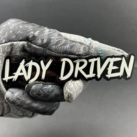 1PC Lady Driven 3D Emblem – Custom Fender or Tailgate Badge for Car SUV or Truck