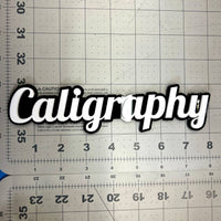1PC CALIGRAPHY 3D Emblem – Multicolor Acrylic Tailgate & Fender Car Badge