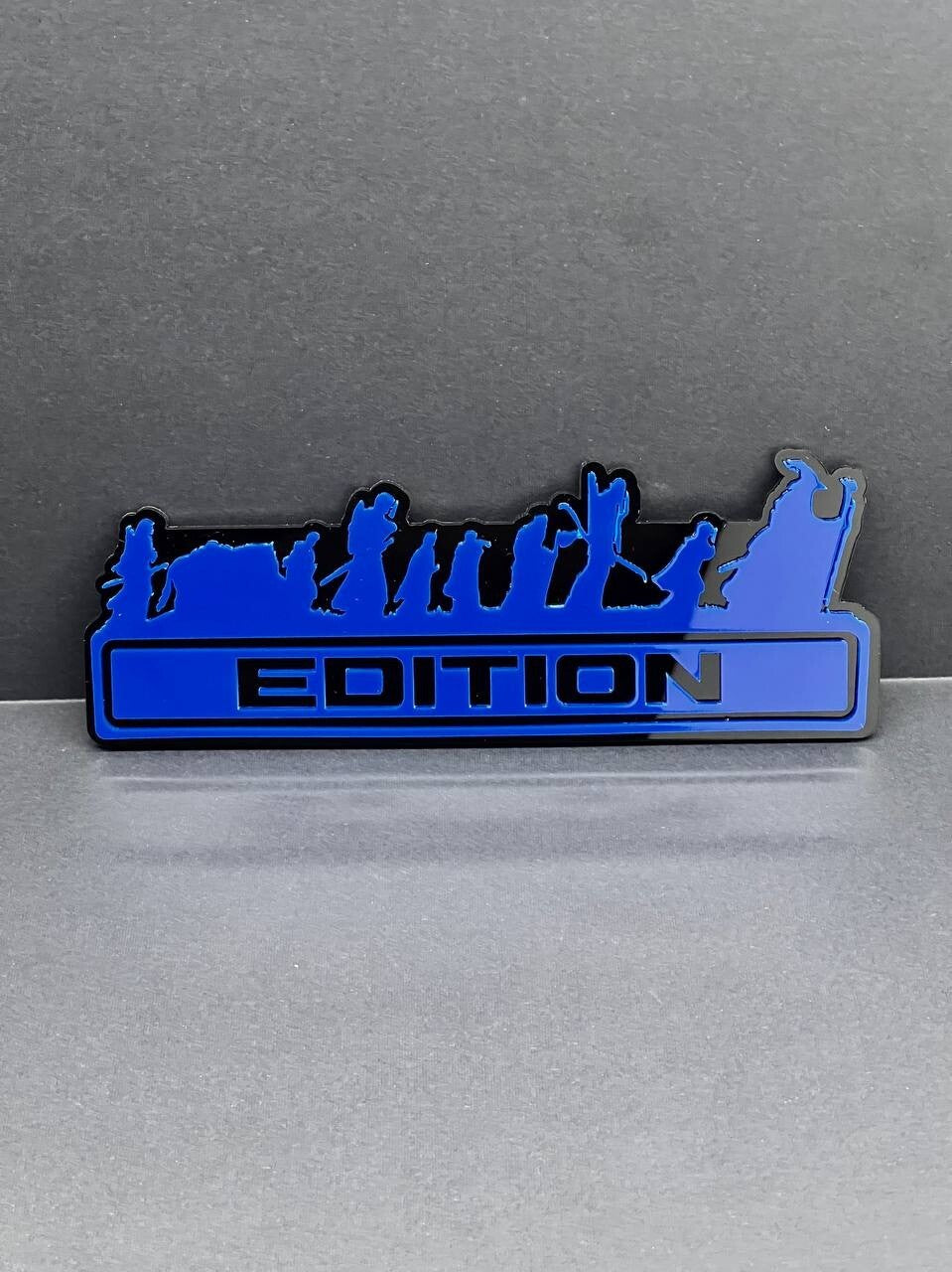 1PC LOTR Blue Edition Emblem Car Badges Badass 3D Sticker LOTR  Decal Multicolor