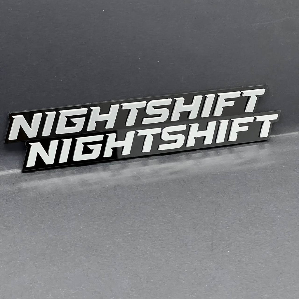 2pcs NIGHTSHIT Multicolor Emblems – NIGHTSHIT Fender Badges for NIGHTSHIT Emblem