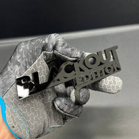 1x BLACKOUT Black Black Edition Emblem Car Badges 3D Sticker Decal Multicolor
