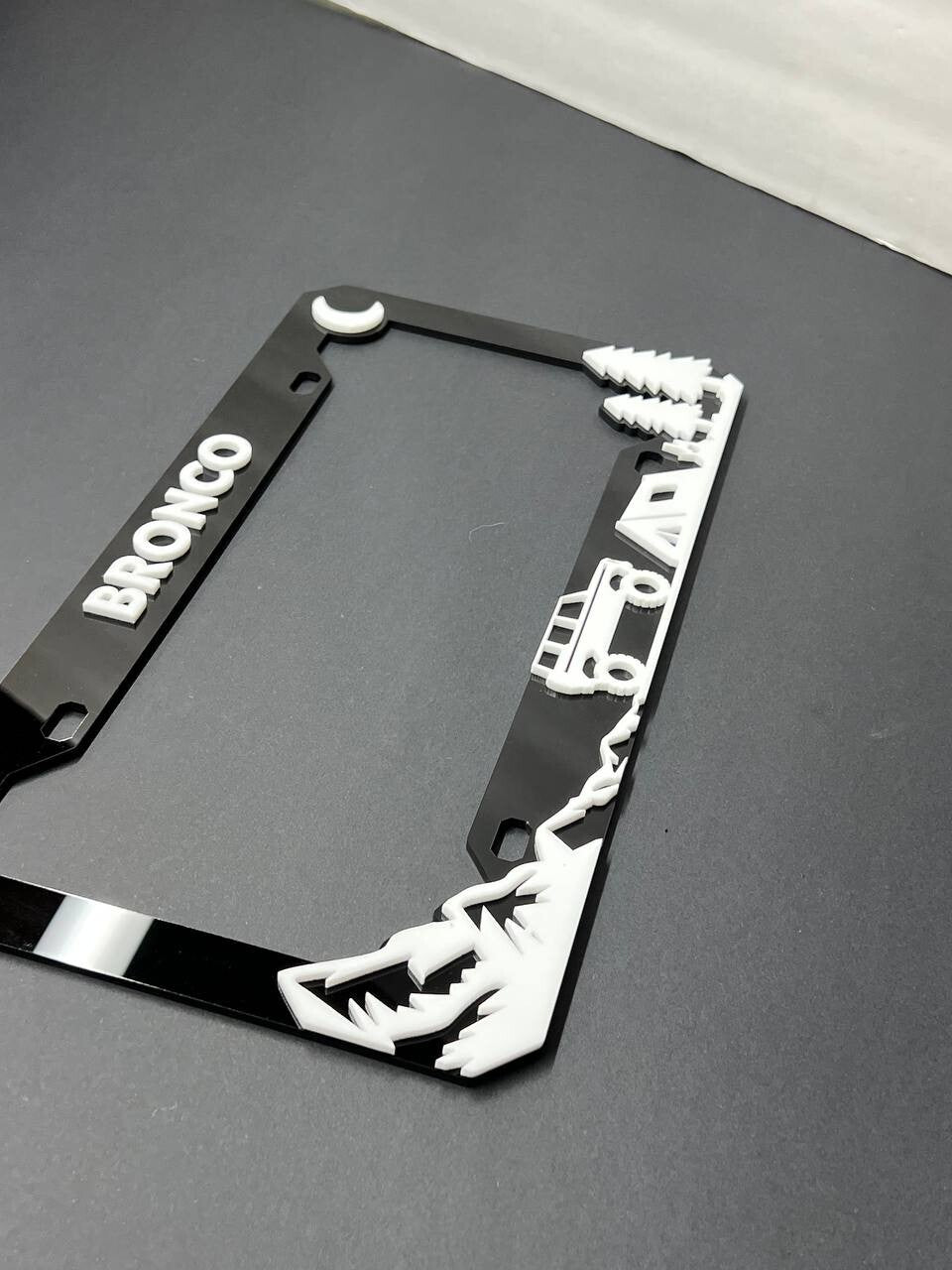 BRONCO Custom LICENSE PLATE FRAME COLOR CHOICE