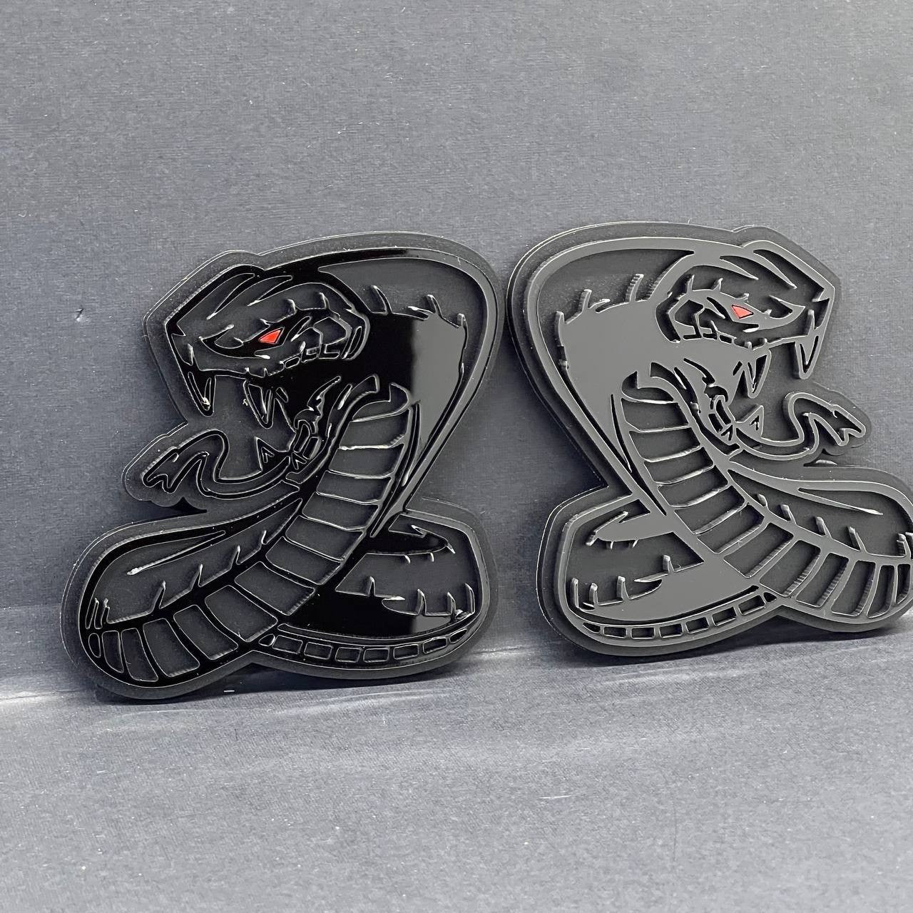 1PC Ford Mustang Shelby GT Cobra Snake Emblem – Acrylic Car Badge Decal