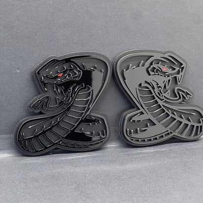 1PC Ford Mustang Shelby GT Cobra Snake Emblem – Acrylic Car Badge Decal