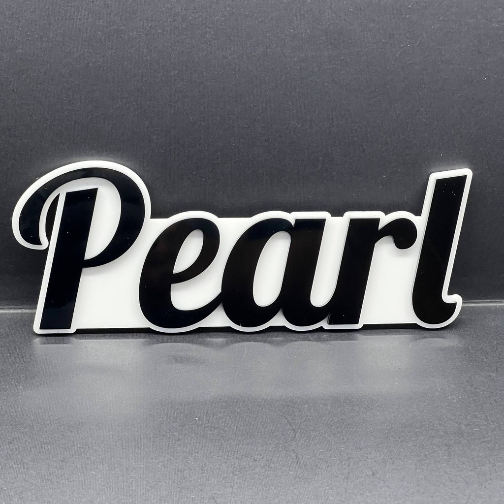 1PCS PEARL Emblem – Durable 3D Multicolor Acrylic Car & SUV Fender Badge