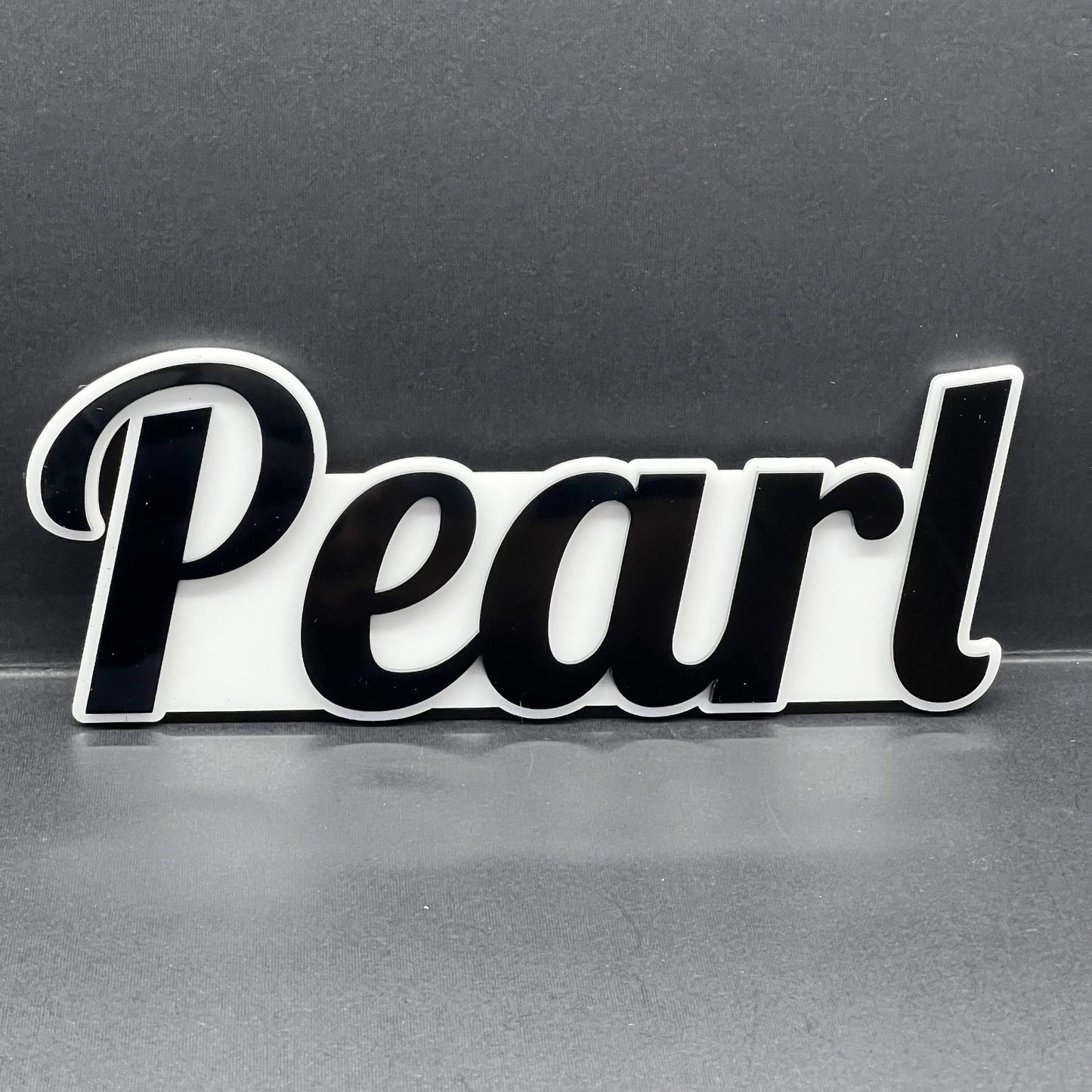 1PCS PEARL Emblem – Durable 3D Multicolor Acrylic Car & SUV Fender Badge