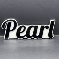 1PCS PEARL Emblem – Durable 3D Multicolor Acrylic Car & SUV Fender Badge