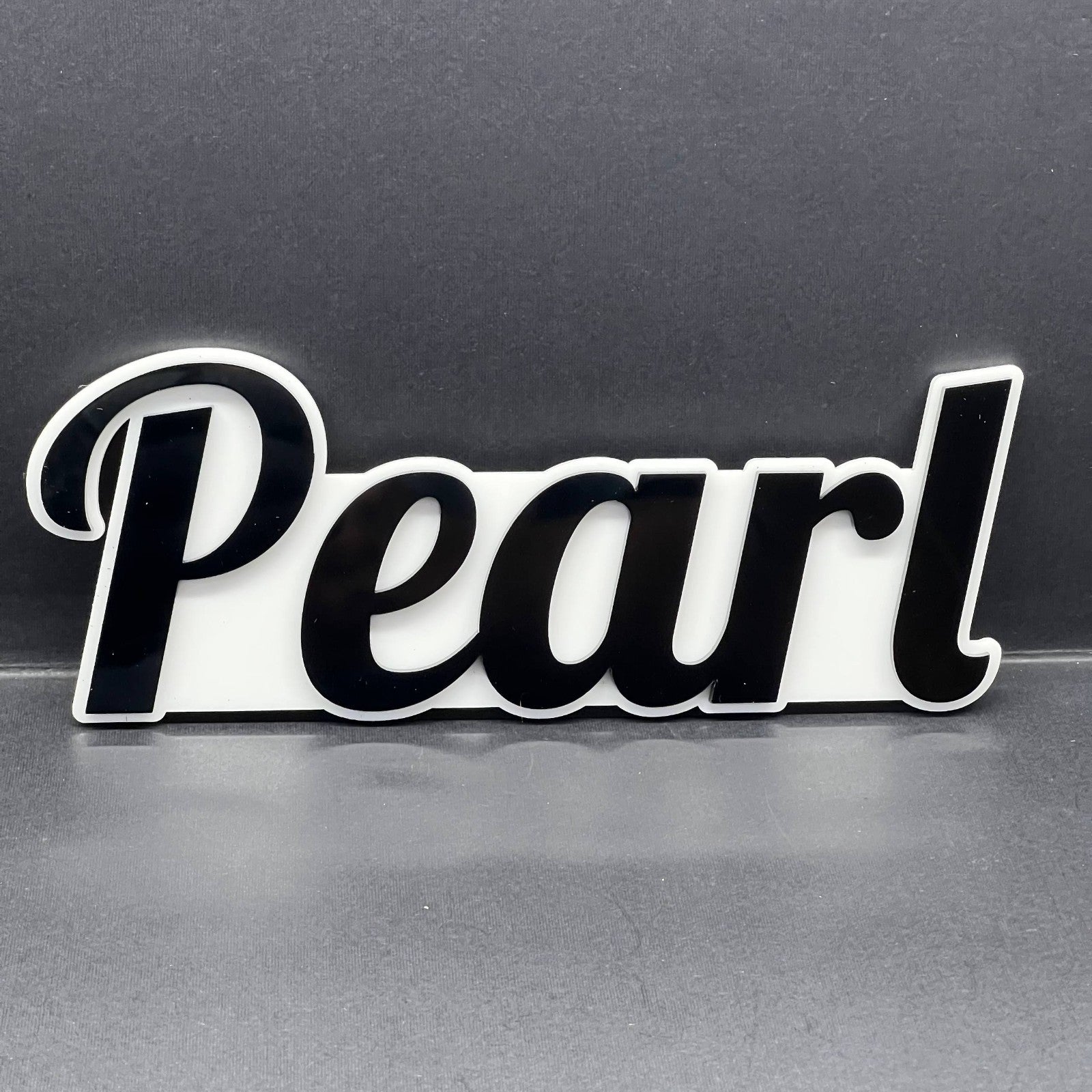 1PCS PEARL Emblem – Durable 3D Multicolor Acrylic Car & SUV Fender Badge