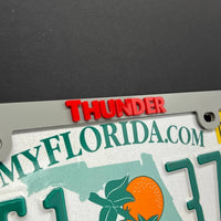 THUNDER License Plate Frame Cover – Car Tag Frame for Truck SUV Car