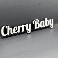 1PC CHERRY BABY Emblem – Custom 3D Multicolor Acrylic Fender & Trunk Badge