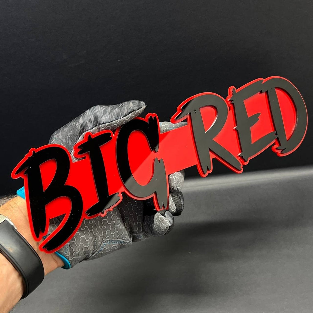 1PC BIG RED Emblem Multicolor Custom Badge Sticker for Car SUV TRUCK