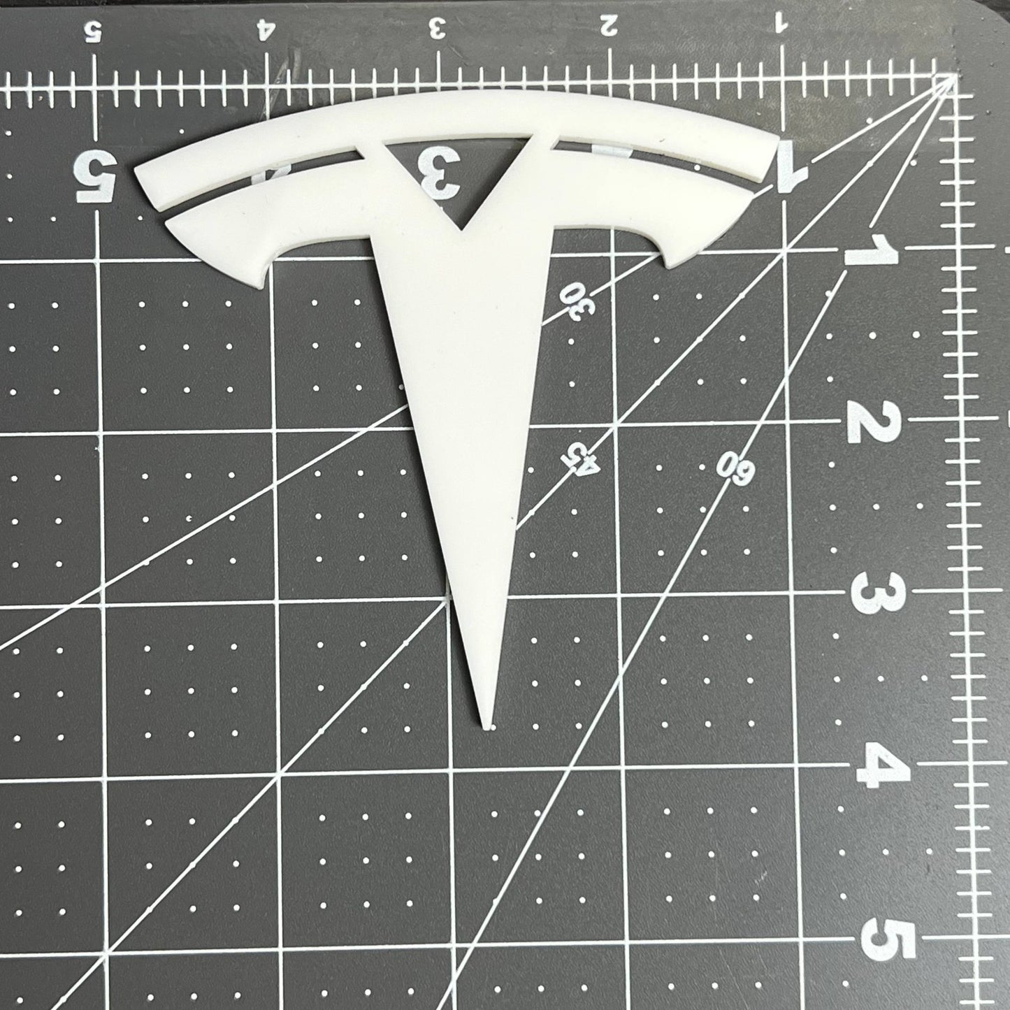 2PCS Tesla Emblems – Custom 3D Multicolor Acrylic Fender & Trunk Badges