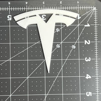 2PCS Tesla Emblems – Custom 3D Multicolor Acrylic Fender & Trunk Badges