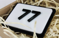 Modern House Signs Plaques Door Numbers 1 - 999 Personalised Name Plate