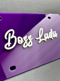 Custom License plate Car Tag Personalized Acrylic 12x6 License Plate car truck