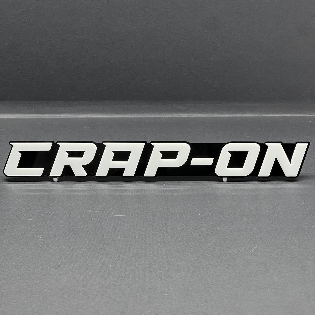 CRAP ON 3D Emblem – Custom Acrylic Exterior Badge Sticker for Car SUV Truck
