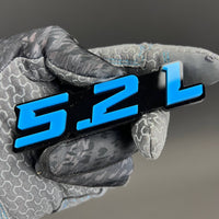 1PCS 5.2L Badge – 3D Acrylic Car Truck Fender Tailgate Emblem Decal