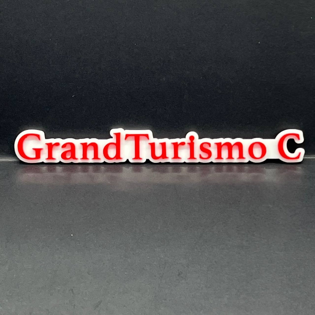1PC Grand Turismo C Logo Emblem – 3D Multicolor Acrylic Car Fender Trunk Badge