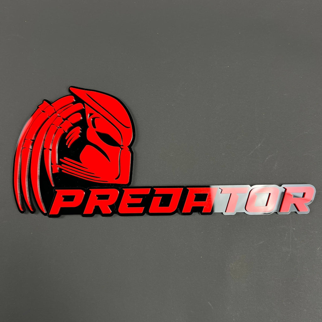 1PCS PREDATOR 3D Badge – Acrylic Fender Tailgate Trunk Car Truck Emblem Decal