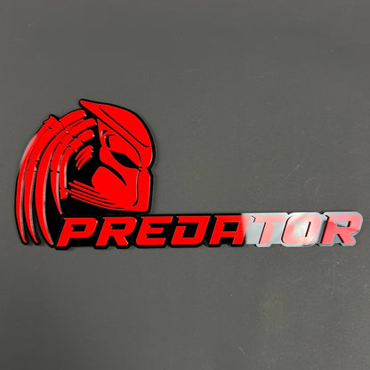 1PCS PREDATOR 3D Badge – Acrylic Fender Tailgate Trunk Car Truck Emblem Decal