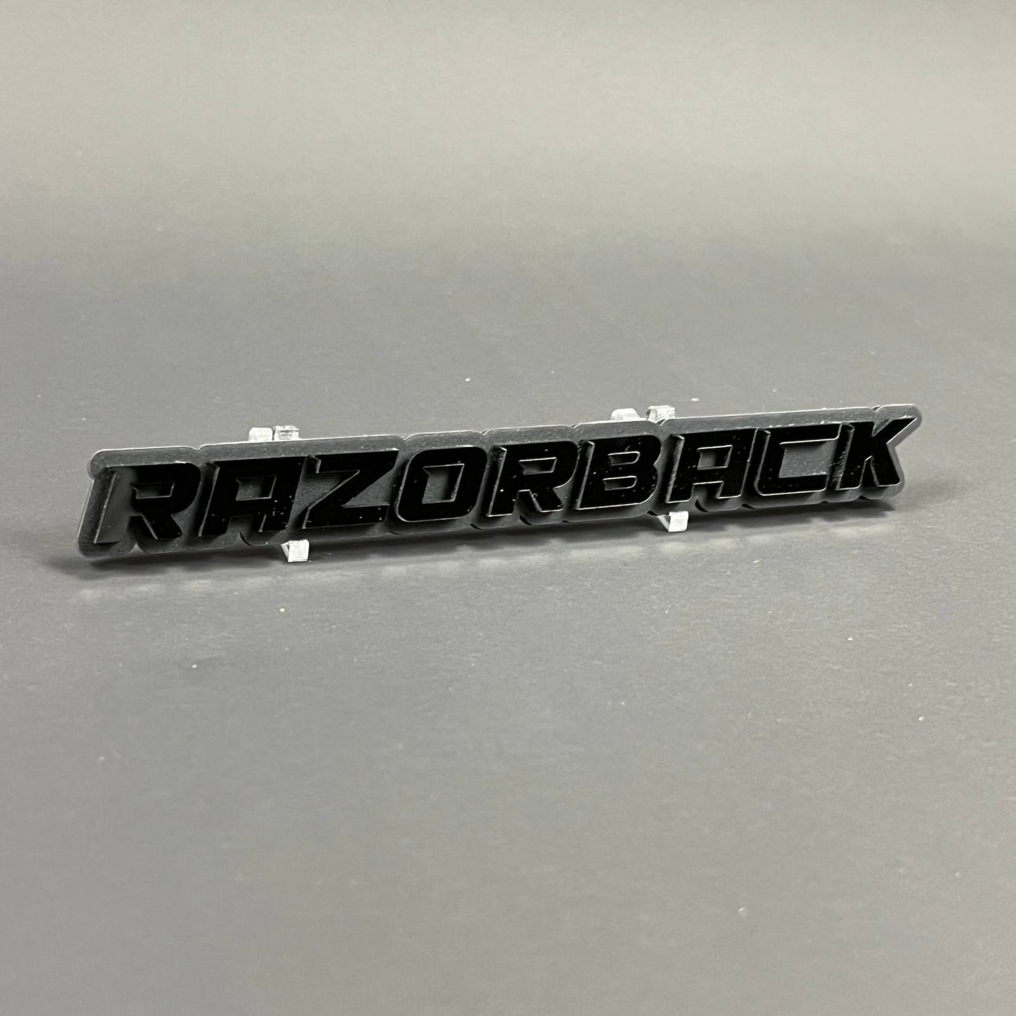 1PC RAZORBACK 3D Emblem Badge – Acrylic Fender Trunk Car Truck Decal