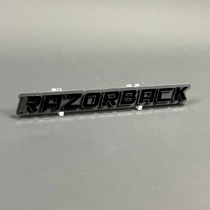 1PC RAZORBACK 3D Emblem Badge – Acrylic Fender Trunk Car Truck Decal
