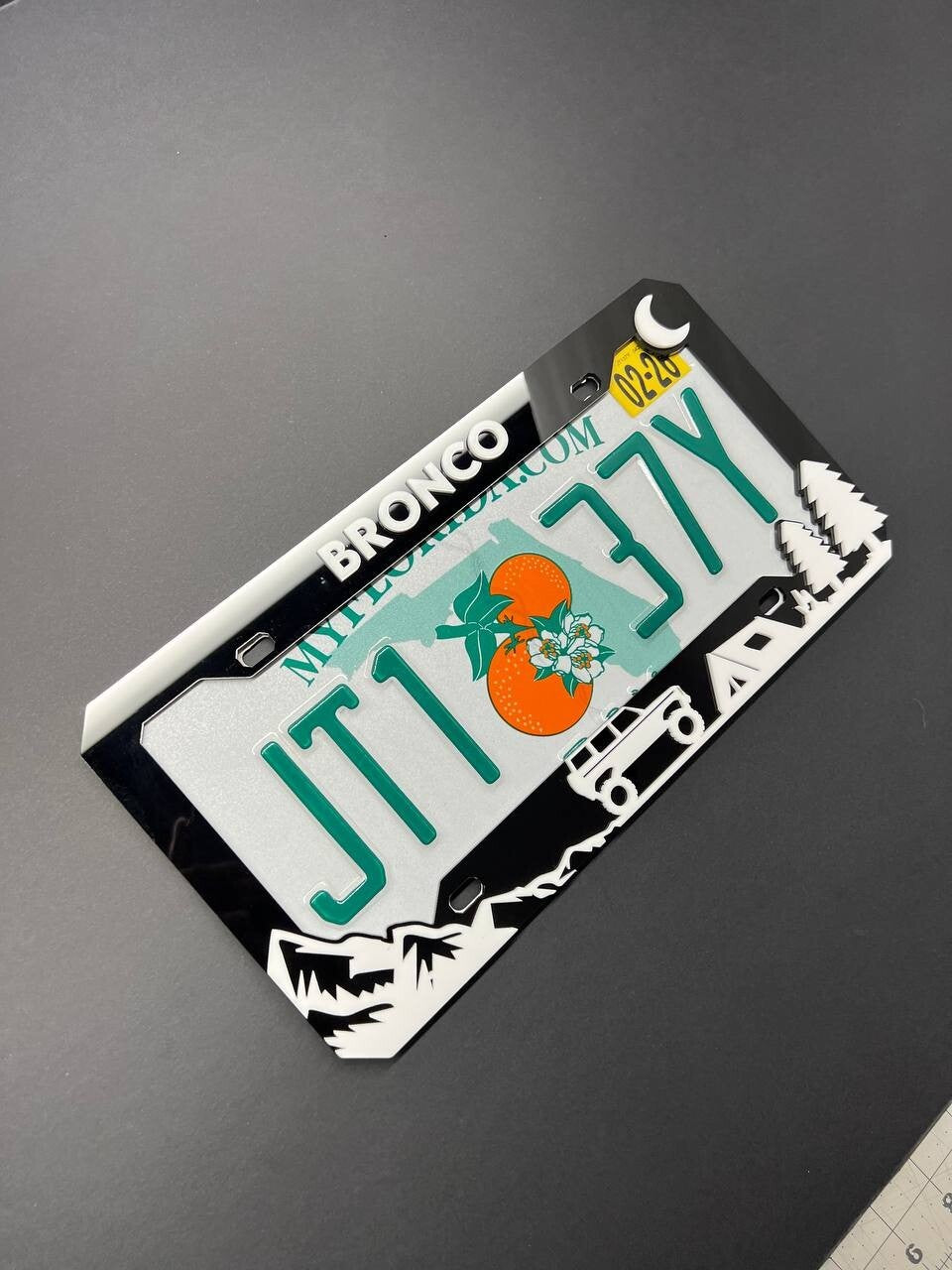 BRONCO Custom LICENSE PLATE FRAME COLOR CHOICE
