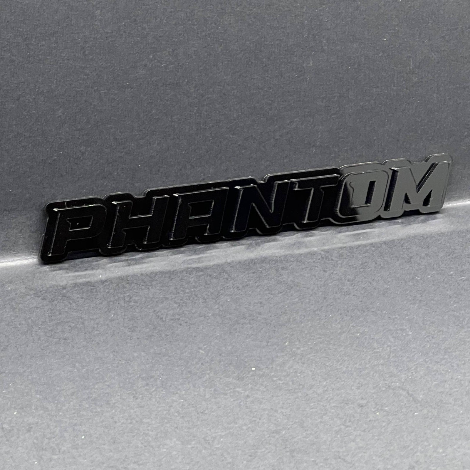 1PC PHANTOM Badge – 3D Multicolor Acrylic Car Truck SUV Fender & Tailgate Emblem